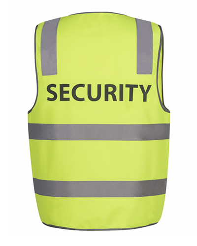 6DNS5 HI VIS (D+ N) SAFETY VEST SECURITY
