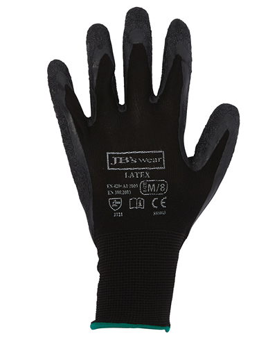 8R003 JB's BLACK LATEX GLOVE (12 Pack) 8R003 JB's BLACK LATEX GLOVE (12 Pack)