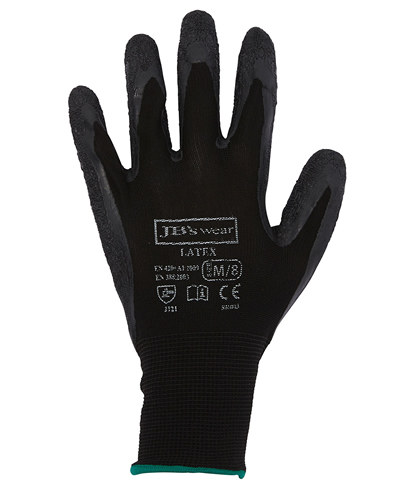 8R003 JB's BLACK LATEX GLOVE (12 Pack)