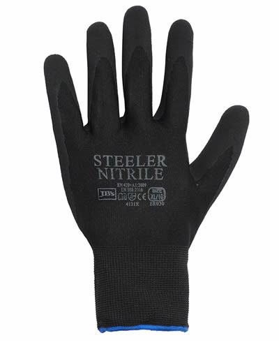 8R030 STEELER SANDY NITRILE GLOVE (12 PACK)